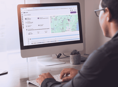 Cloud-based monitoring dashboard showing real-time alerts and reporting